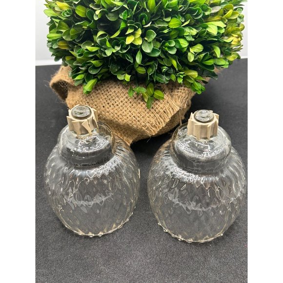 Home Interiors Diamond Optic Peg Votive Candle Holders 1214 BL Set of 2 - Picture 5 of 14